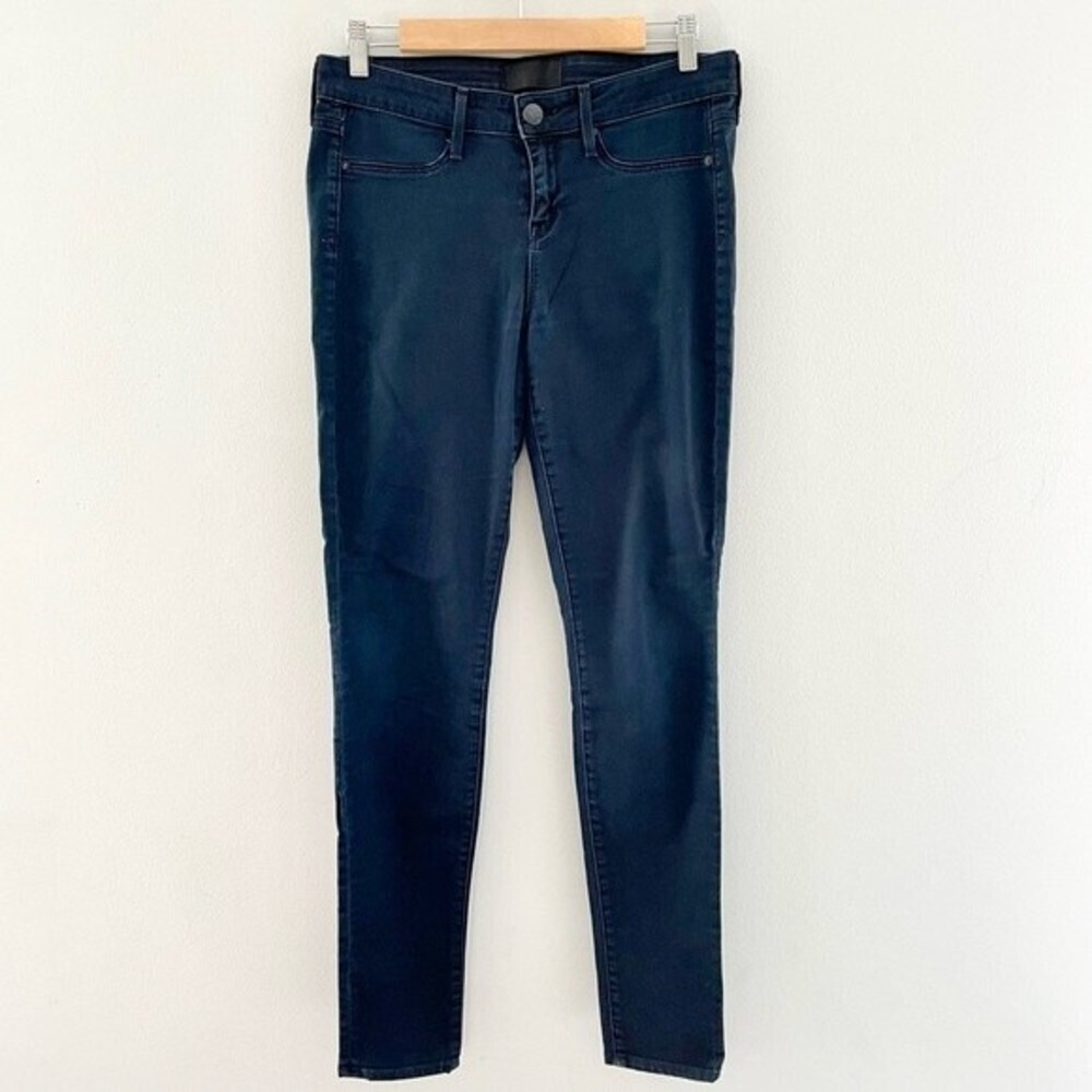 VINCE | Mid Rise Over Dyed Black Soft Skinny Jeans Leggings 28